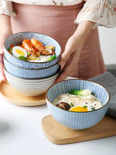 1PC Japanese Classical Ceramic Blue And White Kitchen Rice Bowl Creativity Ramen Soup Bowl Dinnerware Set Household tableware 2024 - buy cheap