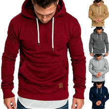 Men's Casual Long Sleeve Cotton Blend Soft Hoodie Hooded Sweatshirts Jumper Pullover Tops Outwear Spring Fall Clothes XXL 2024 - buy cheap