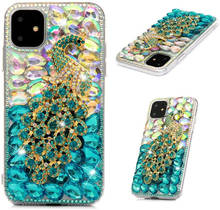 Bling Peacock Gradient Crystal Diamond Glitter Rhinestone Case Cover For Samsung Galaxy Note 20 10 9 8 S20 Ultra S10E/9/8 Plus 2024 - buy cheap