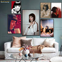 Pulp fiction mia wallace estrela de cinema quente cartaz da lona pintura quadros de arte da parede quente cartazes e impressões para a decoração de casa 2024 - compre barato