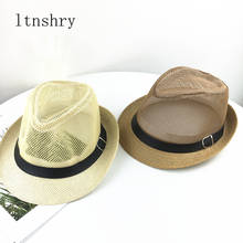 Шляпа женская и мужская, летняя, повседневная, Пляжная, Соломенная Панама джазовая 2024 - купить недорого