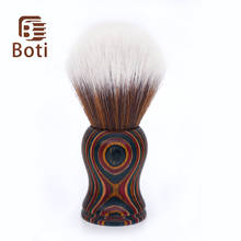 Boti brush-nuevo anillo anual con nudo de pelo sintético, cepillo de afeitar completo, cepillo de barba para hombres, Material de madera hecho a mano 2024 - compra barato