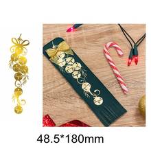 Christmas Bling Multiple Rope Bell Line Frame Hot Foil Plates Scrapbooking Craft Cards Decorate Album Stencils New Plates 2019 2024 - buy cheap