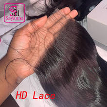 Invisible HD Lace Frontal Closures 5x5 Lace Closure Straight Remy Human Hair With Baby Hair Melt Skins 4x4 HD Lace For Women 2024 - buy cheap