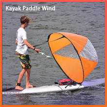 Paleta de viento plegable para Kayak, accesorio para navegar en canoa, barco de remos, ventana transparente, 42 "/108cm 2024 - compra barato