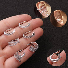 1Pc 10mm Cz Ear Cuff No Piercing Conch Cuff Earring Adjustable Cartilage Helix Conch Fake Piercing Jewelry 2024 - buy cheap