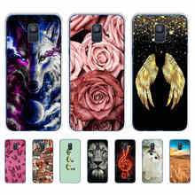 Case For Samsung A6 2018 Cover A 6 A600F Soft Silicone TPU Phone Case For Samsung Galaxy A6 Plus 2018 A605 A605F Case Cat flower 2024 - buy cheap