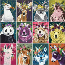 Pintura de animais padna com diamante acessórios pintura de cachorro grafite completo pintura diy joia 5d ponto cruz mosaico de pintura 2024 - compre barato