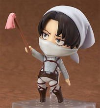 Anime Attack on Titan Levi Ackerman Rivaille Ackerman 417 Cleaning Ver. PVC Action Figure Collection Model Kids Toys Doll 10cm 2024 - buy cheap