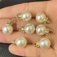JunKang-abalorios de perlas acrílicas doradas, fabricación de joyería de colgantes, pulsera hecha a mano, accesorios para collar, 30 Uds. 2024 - compra barato