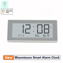 Relógio inteligente embutido, termômetro, higrômetro, ferramenta de medição de temperatura, tinta eletrônica, relógio despertador digital elétrico 2024 - compre barato