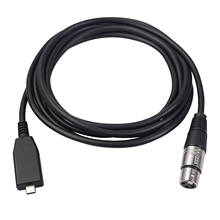 XLR гнездовой микрофонный кабель со штекером на Тип C Замена аудиокабеля для микрофона 2/3 м 2024 - купить недорого