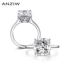 ANZIW 925 Sterling Silver Rings Women Wedding Engagement Big Cushion Cut Halo Ring for Women 925 para mujer anello di donne 2024 - buy cheap