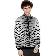 Fashion Daily 3d Stand Collar Hoodie Animal Tiger Skin Costume Men Women Zipper Hoodies Jackets Long Sleeve 3D Sweatshirts Tops 2024 - buy cheap