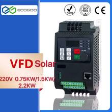 2.2KW 220V VFD Solar DC Input DC200-400V 3 Phase Output 220V Frequency Converter / Adjustable Speed Drive / Frequency Inverter 2024 - buy cheap