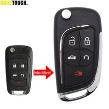 Folding Flip Car Key Shell Cover Case Fob 5 Button Modified Remote Control For Chevrolet Malibu Equinox Cruze Sonic Camaro 2024 - buy cheap