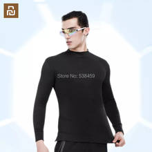 Youpin aerogel self-heating semi-high-neck warm top double-sided fleece underwear men's base coat high quality 2024 - buy cheap