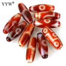 yyw 5pcs/lot natural tibetan agat dzi beads mixed colors 8-12x29-32x8-12mm buddhism loose spacer bead  for diy jewelry making 2024 - buy cheap
