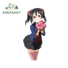 EARLFAMILY-pegatina de dibujos animados para coche, pegatina con personalidad, protector solar, decoración de parachoques de motocicleta, para Love Live Nico Yazawa, 13cm x 5,8 cm 2024 - compra barato