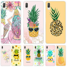 Capa de abacaxi bonito dos desenhos animados para sony xperia l1 l2 l3 x xa xa1 xa2 ultra e5 xz xz1 xz2 compacto xz3 m4 aqua z3 z5 premium 2024 - compre barato