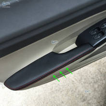 For Honda Civic 8th Gen Sedan 2006 2007 2008 2009 2010 2011 Car Door Handle Armrest Panel Microfiber Leather Cover Trim 2024 - купить недорого