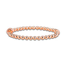 Rose Golden Beaded Bracelets for Women Clear CZ Smooth Small Beads & Pave Stones Chain Bracelet Female Jewelry Accessory New 2024 - buy cheap