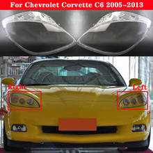 Para chevrolet corvette c6 2005-2013 frente do carro farol capa abajur cabeça lâmpada luz cobre vidro escudo 2024 - compre barato