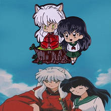 Брошь-булавка для любви Inuyasha And Kagome из японского аниме веер арт Романтика коллекция 2024 - купить недорого