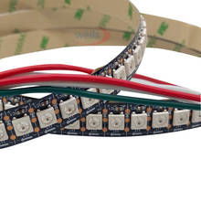 0,5 м 72 светодиодный s 144 светодиодный s/m WS2812B Чип Белый/Черный PCB WS2811 IC Digital 5050 RGB светодиодный светильник 5 в NP 2024 - купить недорого