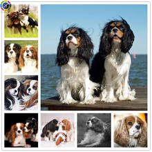 Square/round Cavalier King Charles Spaniel 5d Diamond Painting Cross Stitch Kit Diamond Embroidery Mosaic Picture Home Decor 2024 - buy cheap