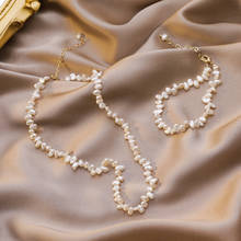 Ожерелье-чокер женское, с натуральным пресноводным жемчугом 2024 - купить недорого