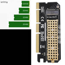 Новое поступление, корпус из алюминиевого сплава, светодиодная карта расширения, адаптер для компьютера, интерфейс M.2 NVMe SSD к PCIE 3,0 X16 2024 - купить недорого