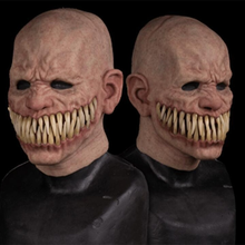 Nueva Máscara de payaso de terror para Cosplay, monstruo escalofriante, boca grande, Chompers, máscaras de látex, accesorios de disfraces de miedo para fiesta de Halloween 2024 - compra barato