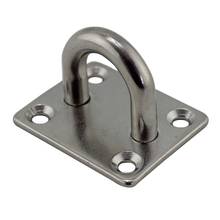 Heavy Duty 316 Stainless Steel Pad Eye Plate 5mm Square Plate Shade for Marine Rowing Boat Sailboat Application 2024 - buy cheap