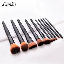 10pcs Makeup Brush Powder Foundation Blusher Make Up Brush Nylon Hair Wood Handle Classic Makeup Brushes Set 2024 - buy cheap