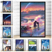 Your Name Kimi no na wa Posters and Prints Hot Anime Wall Art Pictures Poster Canvas Painting for Home Decoration 2024 - buy cheap