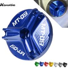 Cubierta de enchufe de taza de filtro de aceite de motor para YAMAHA MT-09, 2013, 2014, 2015, 2016, 2017, 2018, CNC, Alumimun, MT09, logo, M20 x 2019 2024 - compra barato