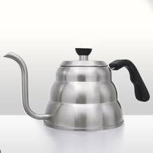 1/1. 2l aço inoxidável despeje sobre chá chaleira café gooseneck gotejamento bule cafeteira conveniente escritório bule de chá 2024 - compre barato