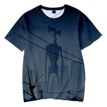 Camiseta de cabeza de sirena para hombre/mujer, Camisetas estampadas en 3D, camiseta informal de estilo Harajuku, ropa de calle, tops, envío directo 2024 - compra barato