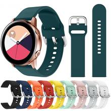 Оригинальный силиконовый спортивный ремешок для часов Galaxy watch active, ремешок для смарт-часов Samsung Galaxy 42 мм, сменный ремешок для часов 2024 - купить недорого