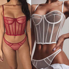 Lingerie sexy floral de renda feminina, conjunto de roupas íntimas para mulheres, sutiã de renda transparente, calcinha, roupa íntima, 2019 2024 - compre barato