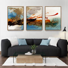 3pcs Abstract Painting Oil Painting Wall Pictures For Living Room Home Decor Abstract Clouds Colorful Canvas Art No Frame 2024 - buy cheap