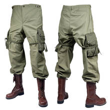 WWII US Army Green Outdoor M43 Trousers Pure cotton Uniform Pants Trousers Size 34 36 38 40 2024 - buy cheap