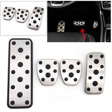 4pcs/set MT Foot Rest Brake Fuel Clutch Pedal Cover Kit For Subaru Legacy Outback XV Impreza Forester 06-18 LHD Car Accessories 2024 - buy cheap