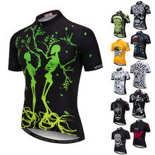 Camisa masculina de manga curta para ciclismo, camiseta e macacão respirável para bicicleta de estrada, uniforme de verão 2021 para mountain bike 2024 - compre barato