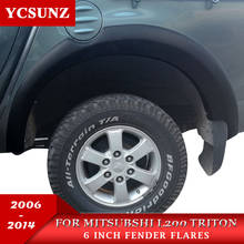 For Mitsubishi Triton 2006-2014 OEM design Fender Flare For Mitsubishi L200 Car Styling  ABS Mudguard car Accessories YCSUNZ 2024 - buy cheap