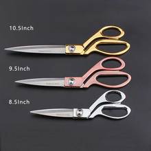 8.5/9.5/10.5Inch Tailor Sewing Scissors Stainless Steel Scissors Fabric/Cutting Scissors Golden Sharp Scissor Needlework Scissor 2024 - buy cheap