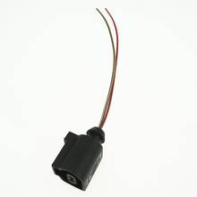 Conector de cablagem elétrica com 2 pinos, 1 peça, para passat b6 b7 golf mk5 mk6 tiguan a4 q5 q7 1j0973702 1j0 973 702 2024 - compre barato