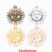 5pcs Vintage Ancient sun zinc alloy charms pendant suitable for DIY Bracelet Necklace metal jewelry accessories 7241 2024 - buy cheap