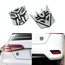 3d adesivos de carro legal autobots logotipo estilo do carro metal emblema emblema cauda decalque da motocicleta acessórios do carro 2024 - compre barato